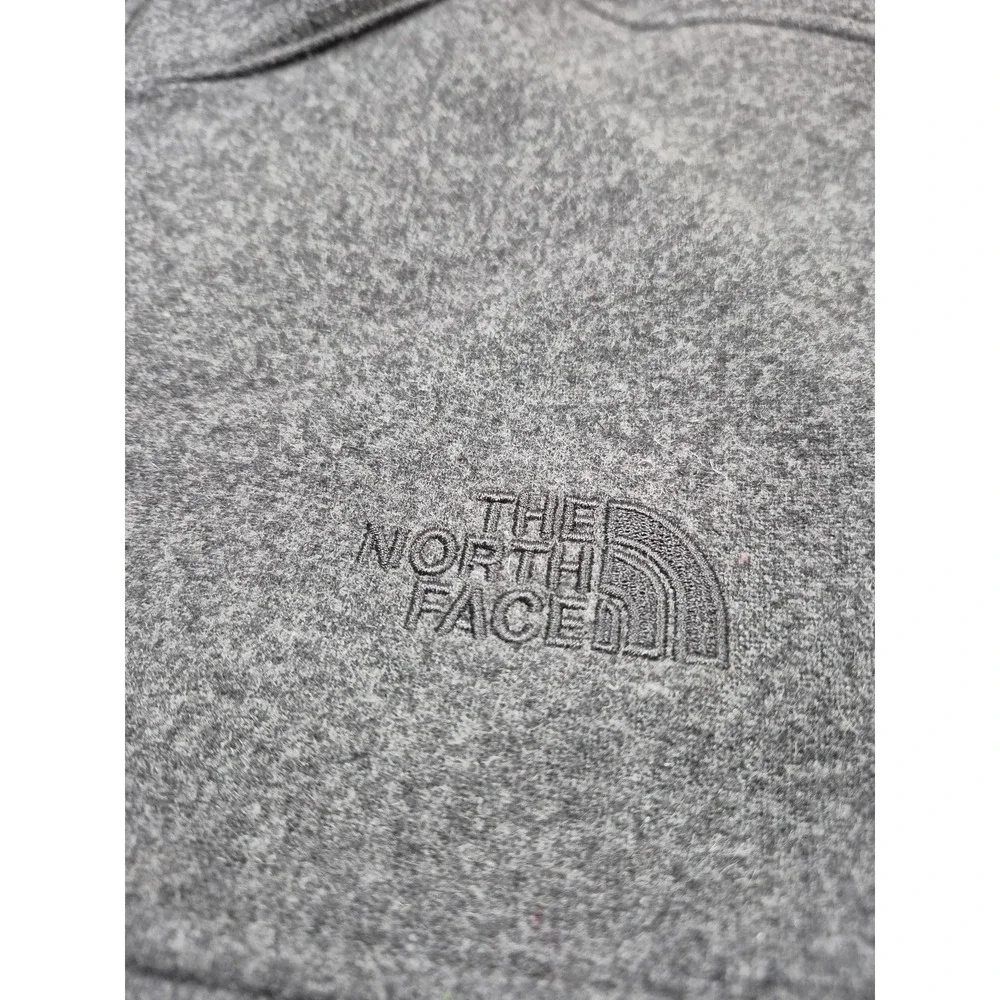 The North Face Jacket Mens L Gray Wool Fleece Full Zip Lined Windbreaker